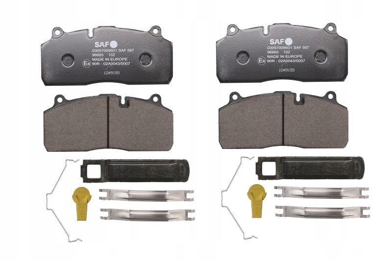 KLOCKI HAMULCOWE SAF SBS 2220 ZACISKI HALDEX SAF