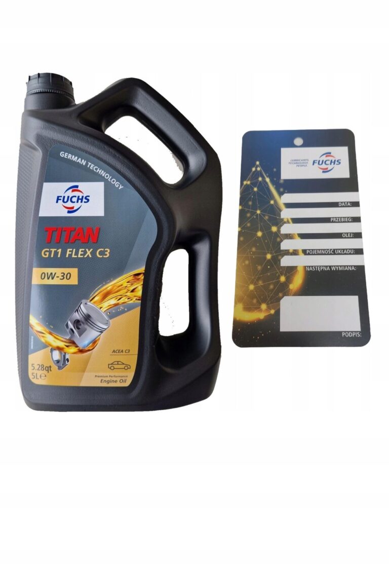 Olej silnikowy Fuchs Titan GT1 Flex C3 5l 0W-30 + ZAWIESZKA