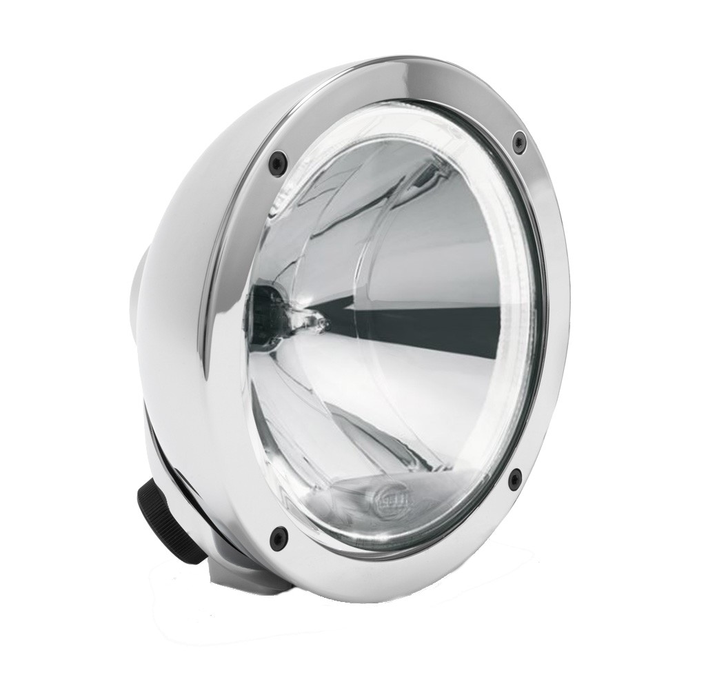 HALOGEN LED HELLA LUMINATOR COMPACT CHROMIUM CELIS